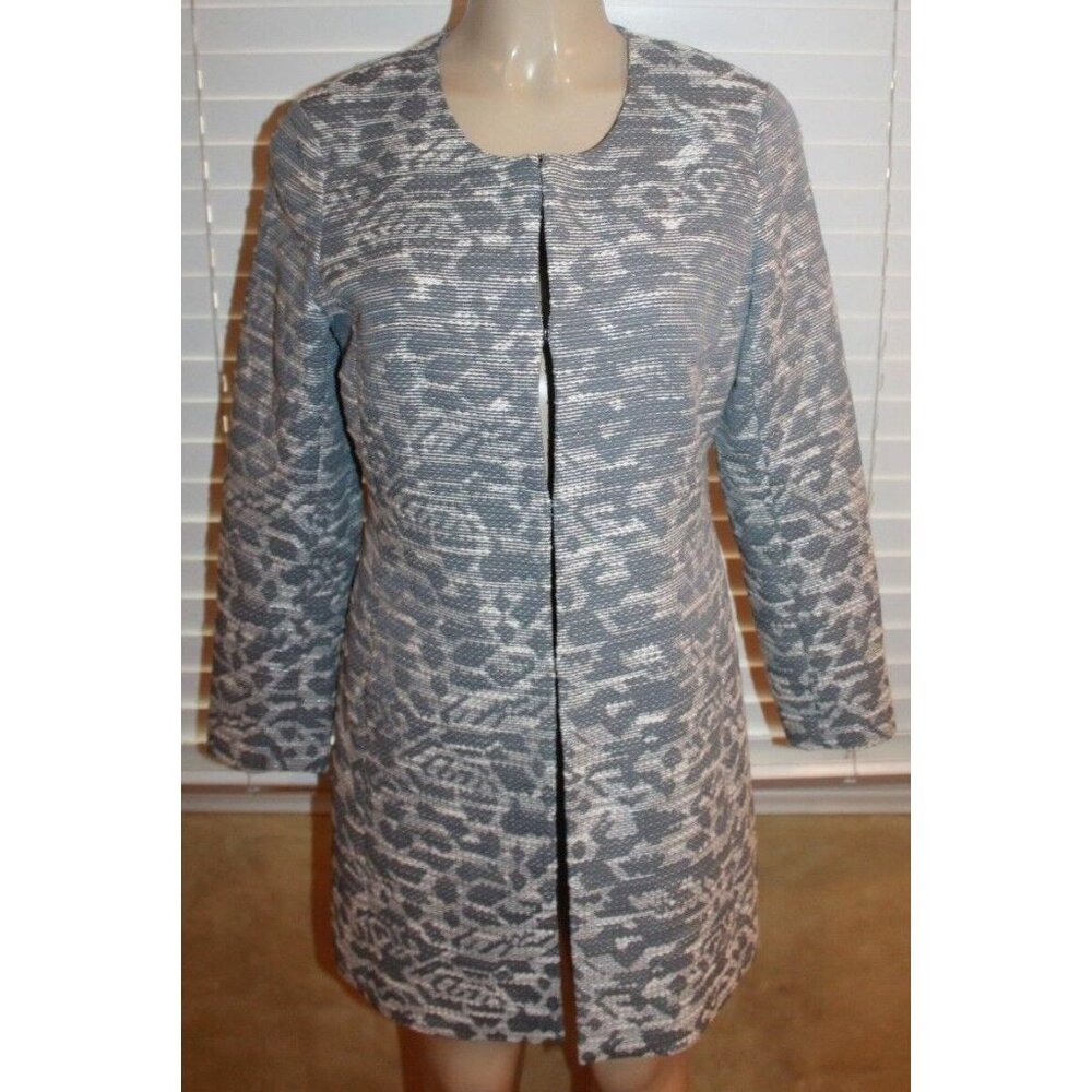 Coldwater Creek women's long light gray white jacket size s(6-8)